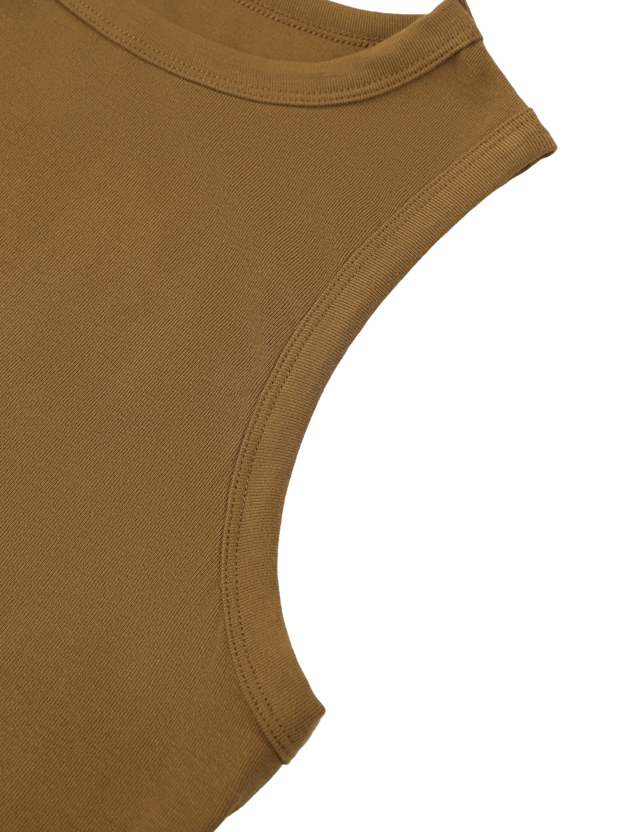 W | tight crewneck crop tank top