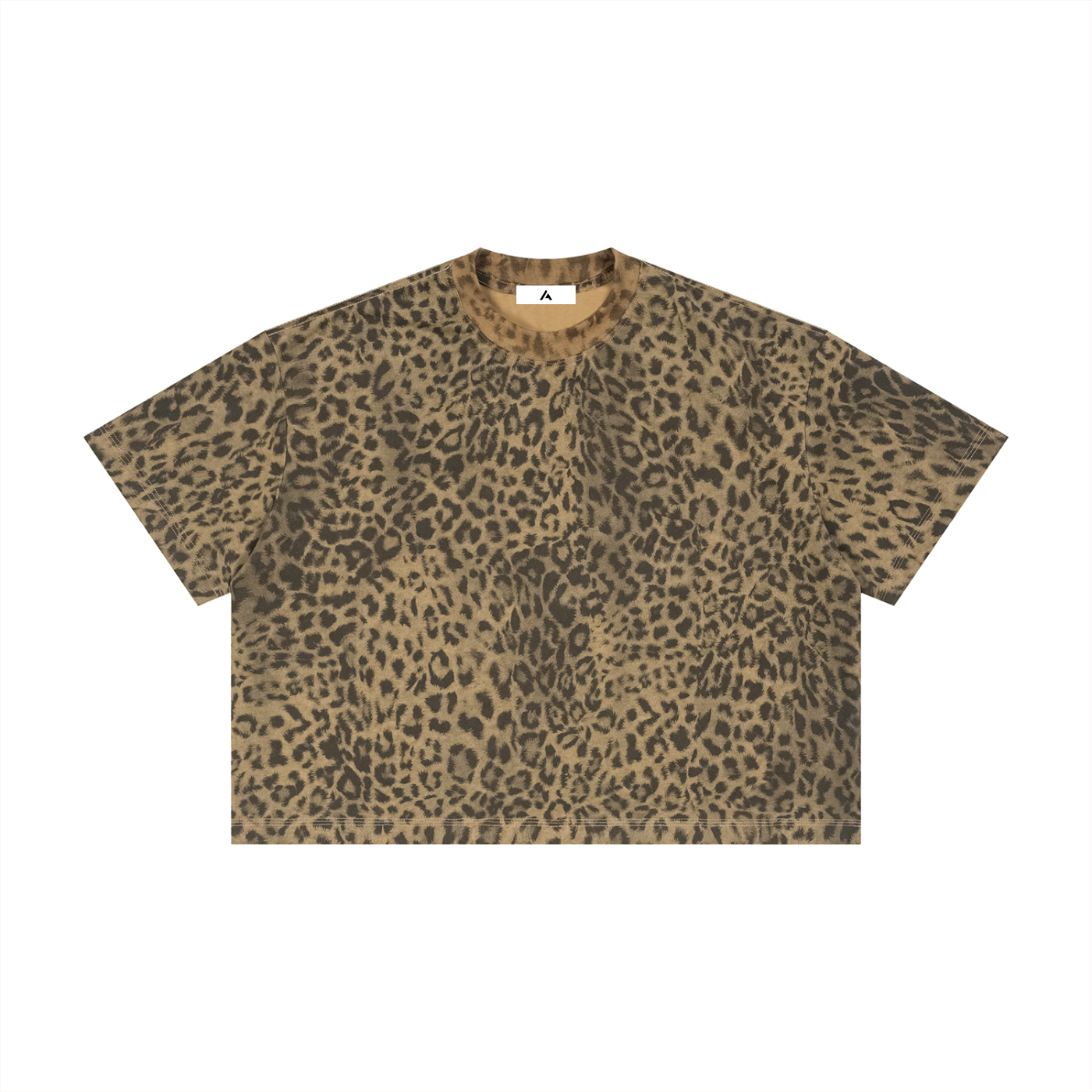 all,ut0079,arcaprl,leopard print,animal print,boxy,t-shirt,tee,arcadia apparel,one-size