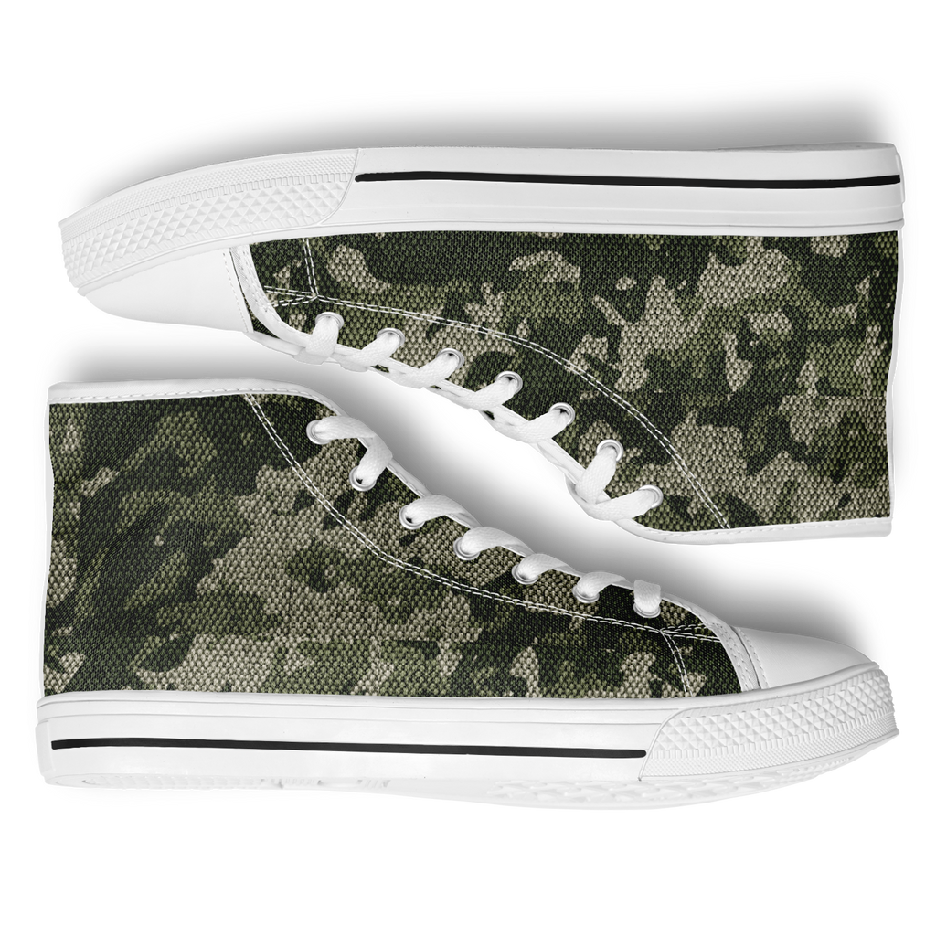 HIGH TOP | green camo | white sole - Arcadia Apparel