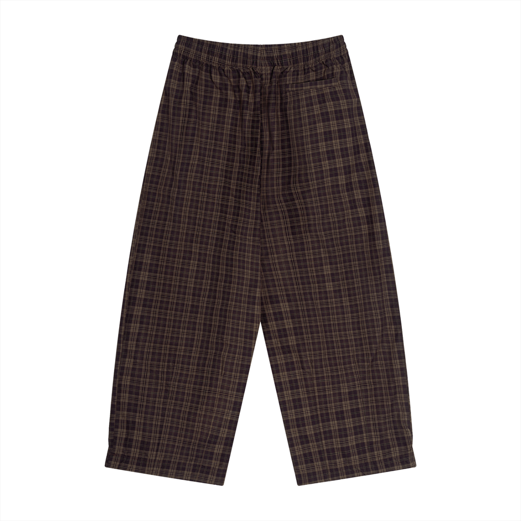 Unisex Plaid Wide Leg Pants