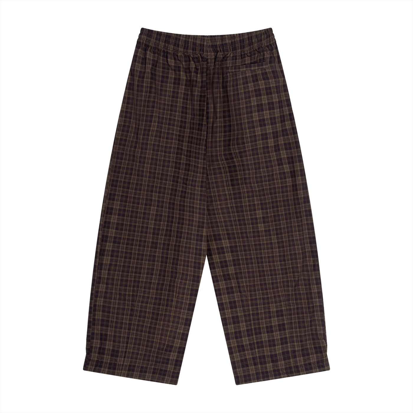 Unisex Plaid Wide Leg Pants