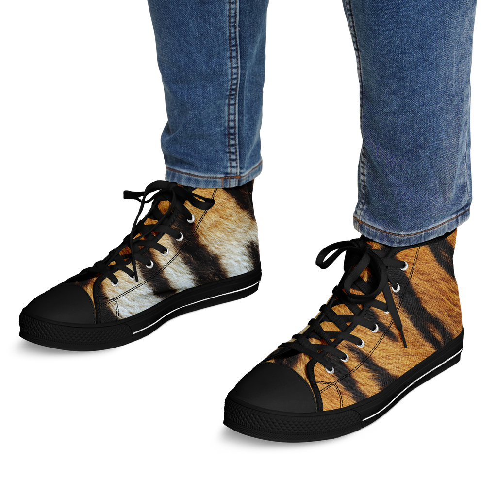 SNE4K | high top | tiger stripes | black details