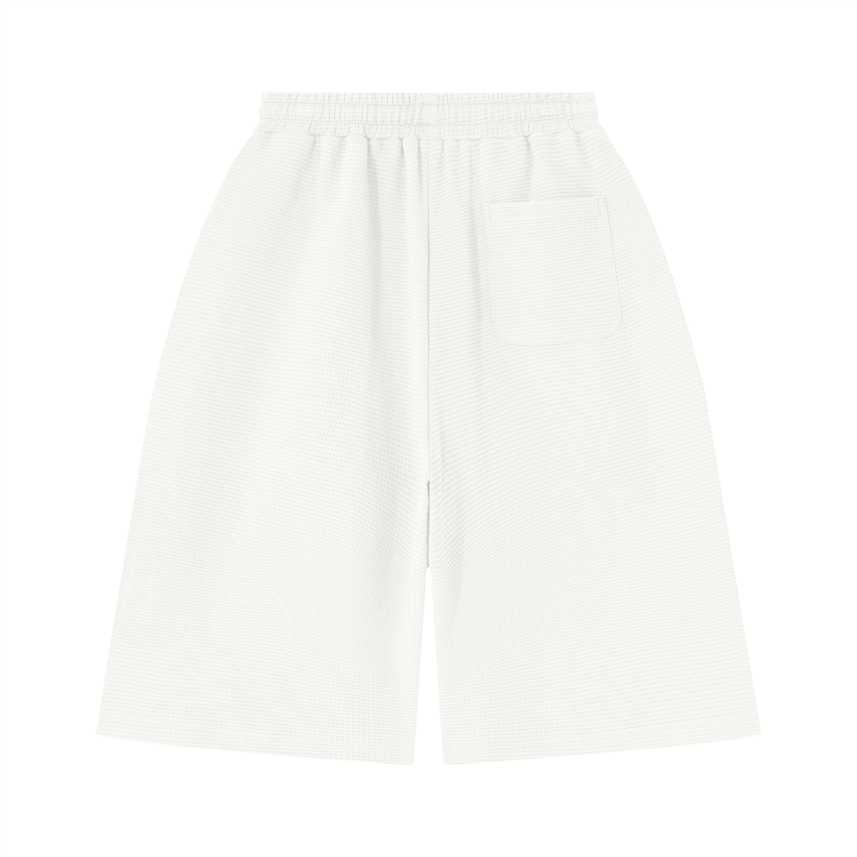 O | wide-leg waffle shorts