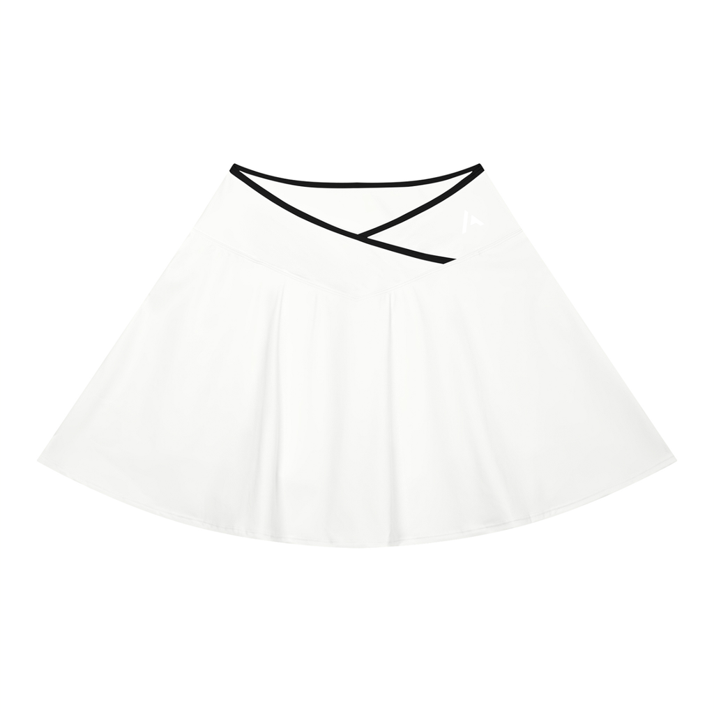 W | colour block a-line skirt