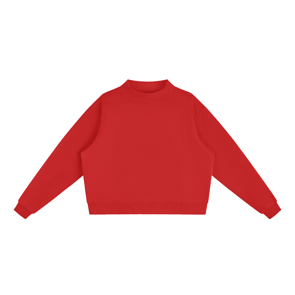 all,arcaprl,womens,womans,women,woman,W,essential,fleece,mock,neck,crew,sweatshirt,upper,body,upperbody