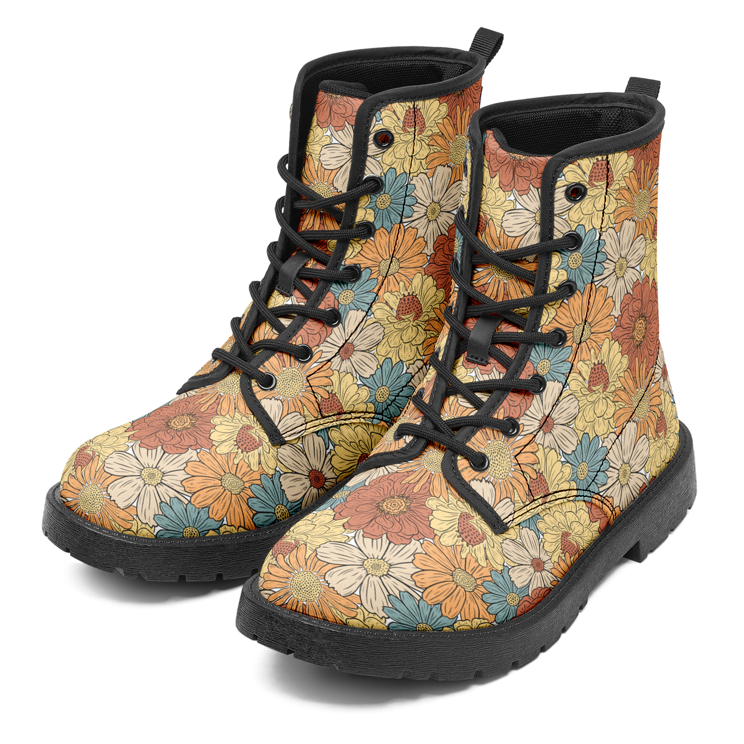 N | city strider boots | flwrpwr pattern 5 - Arcadia Apparel