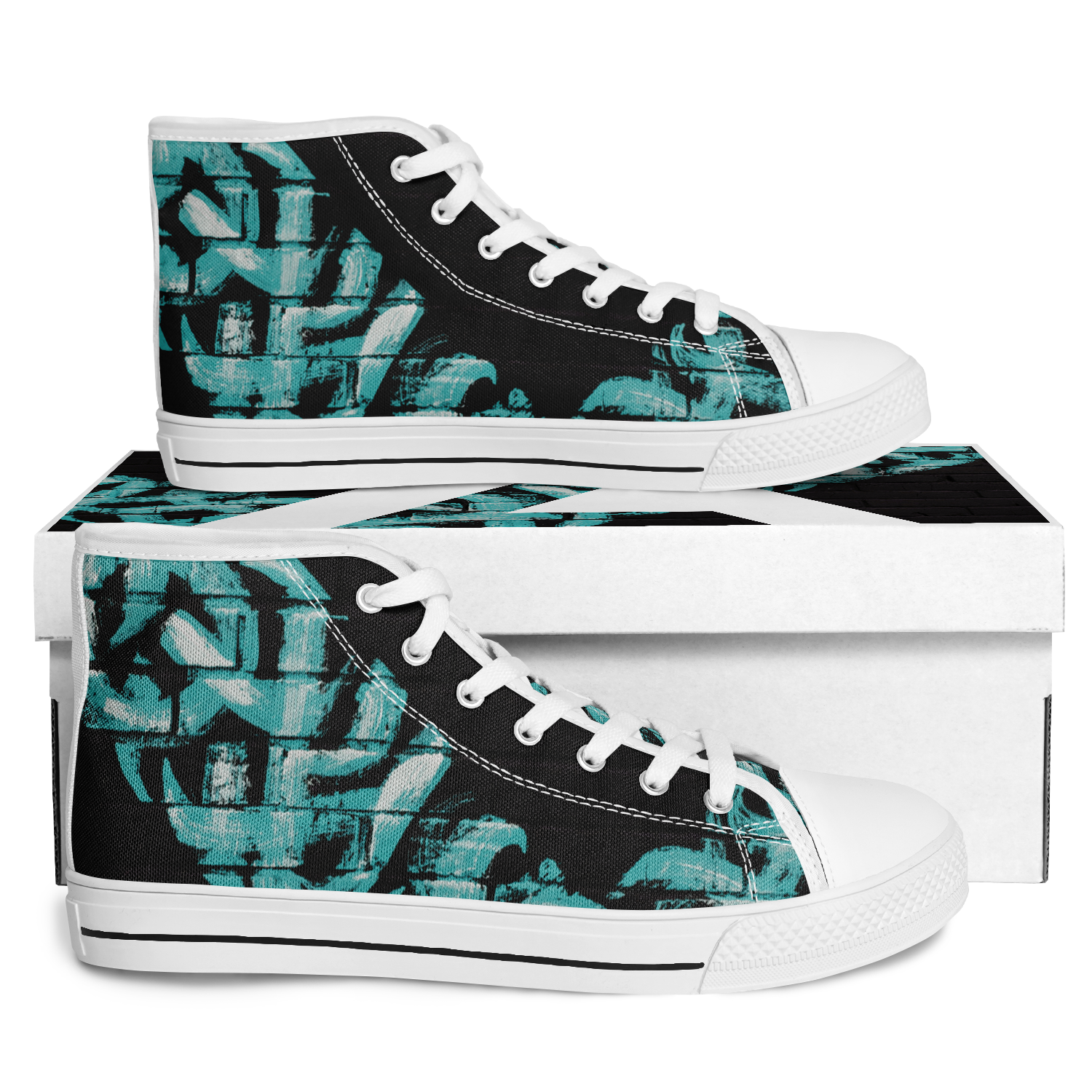 SNEAK | high top | graffiti checkmark