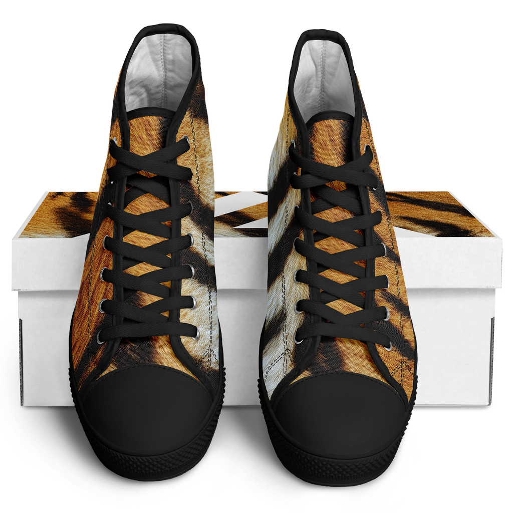 SNE4K | high top | tiger stripes | black details