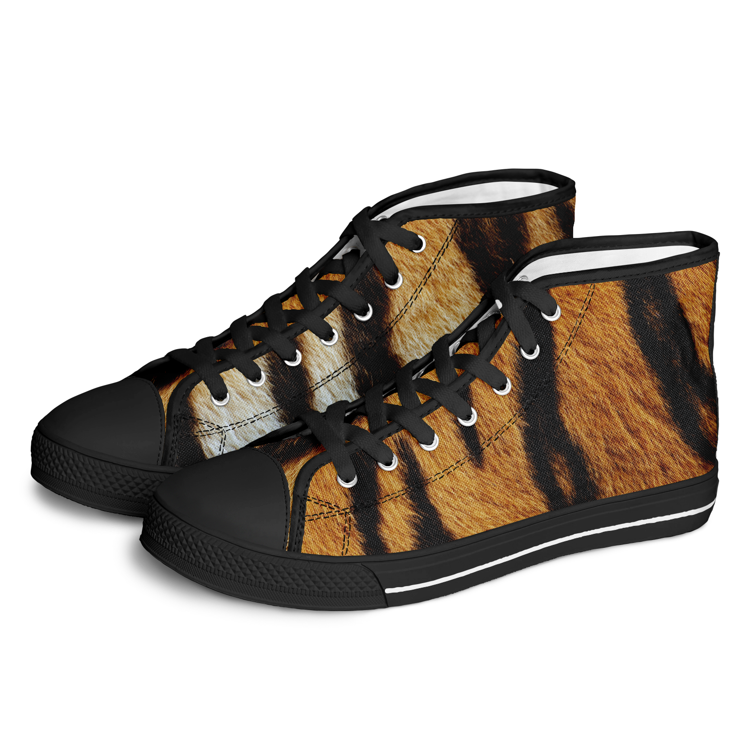 SNE4K | high top | tiger stripes | black details
