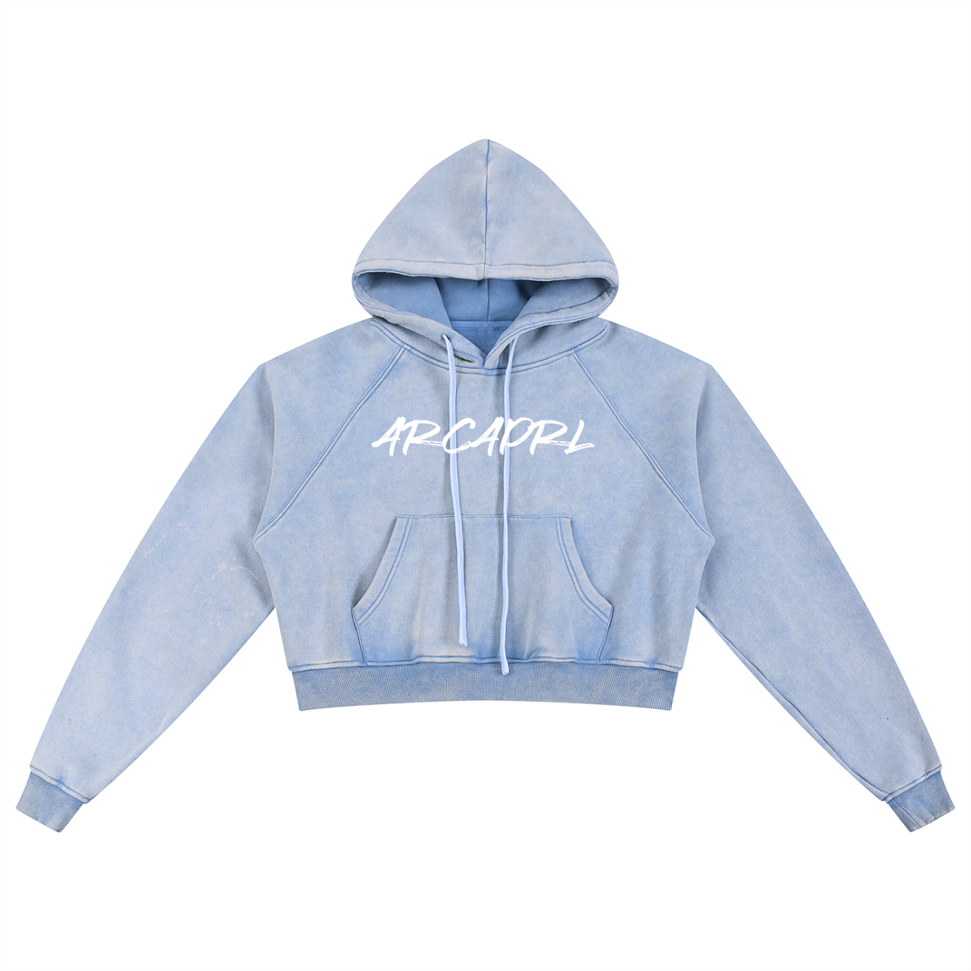 WOMEN'S SNOW WASHED HOODIE | cropped - Arcadia Apparel