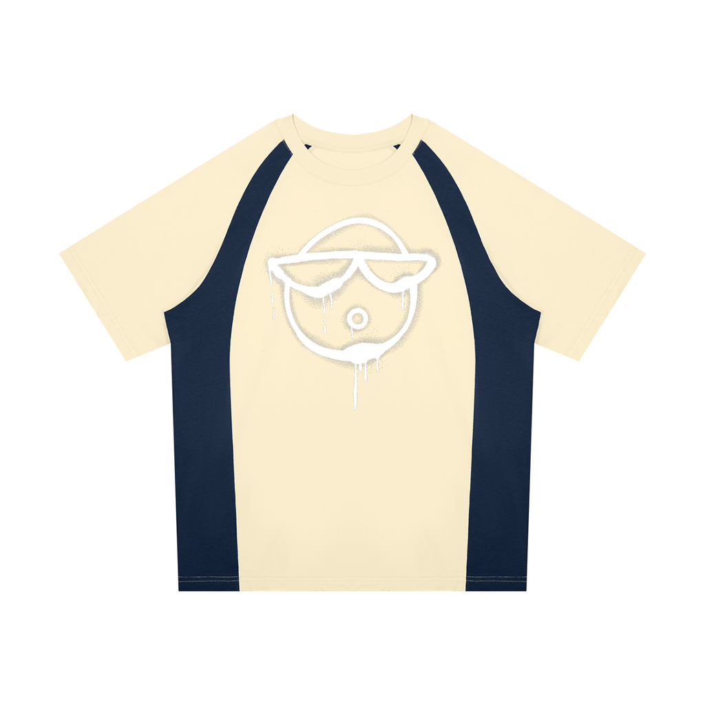 O | raglan colour block t-shirt | 8o