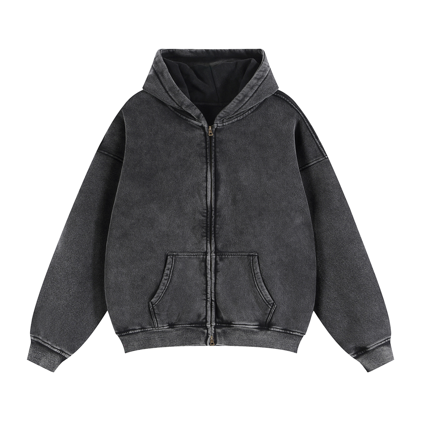 all,arcaprl,one,size,upper,body,ru0074,zip,through,boxy,fleece,hoodie