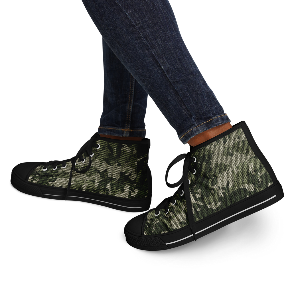 HIGH TOP | green camo | black sole - Arcadia Apparel