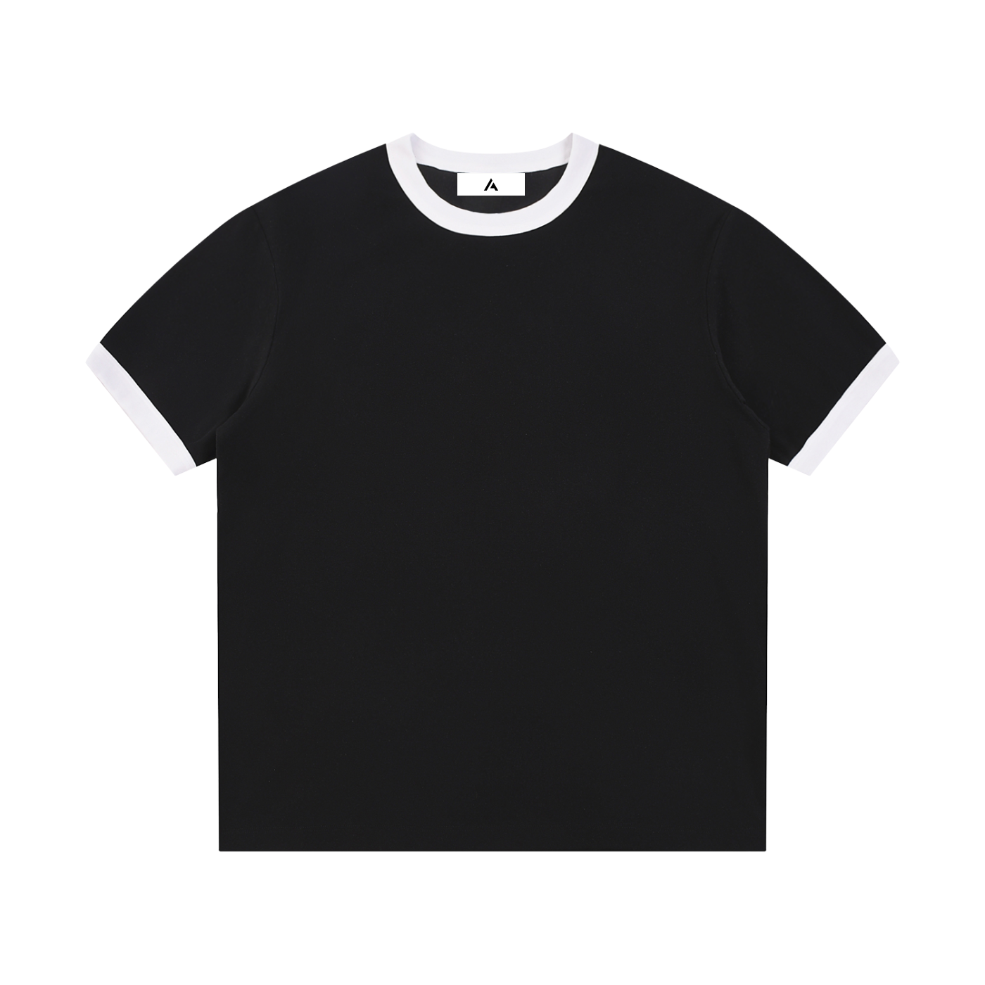 all,arcaprl,contrast,edge,ribbed,crewneck,t-shirt,one-size,upper body,rt0046
