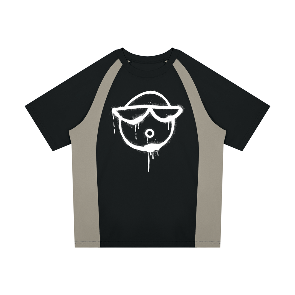O | raglan colour block t-shirt | 8o