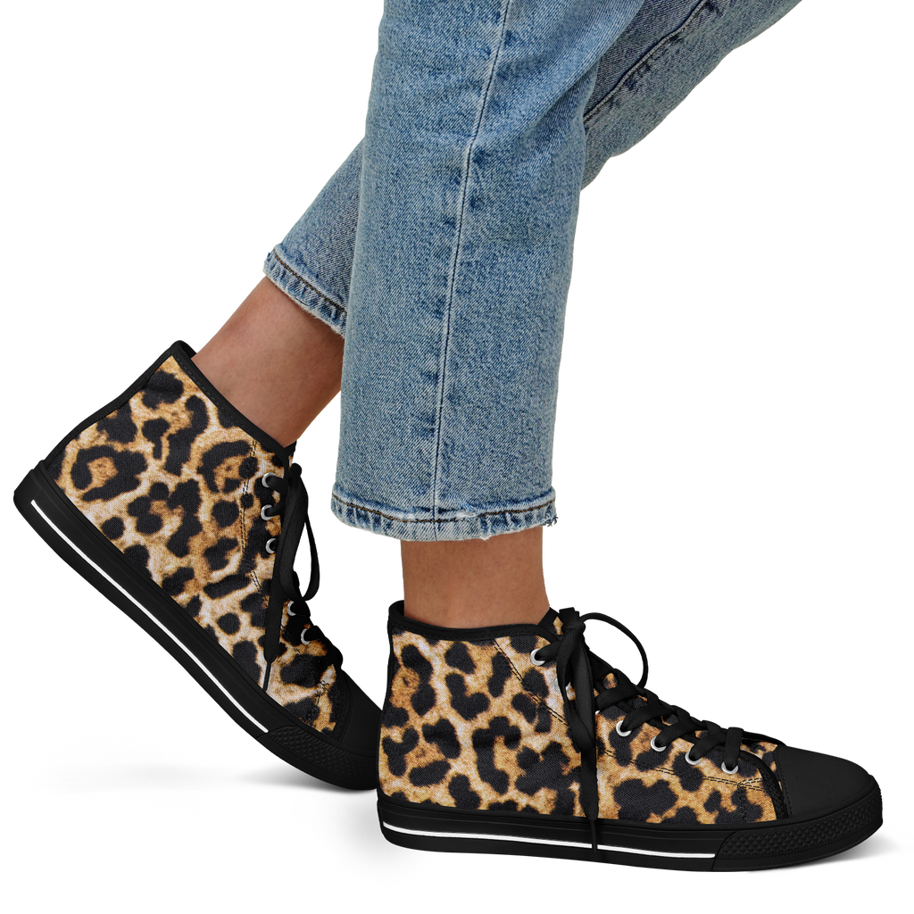 SNE4K | high top | leopard print | black details