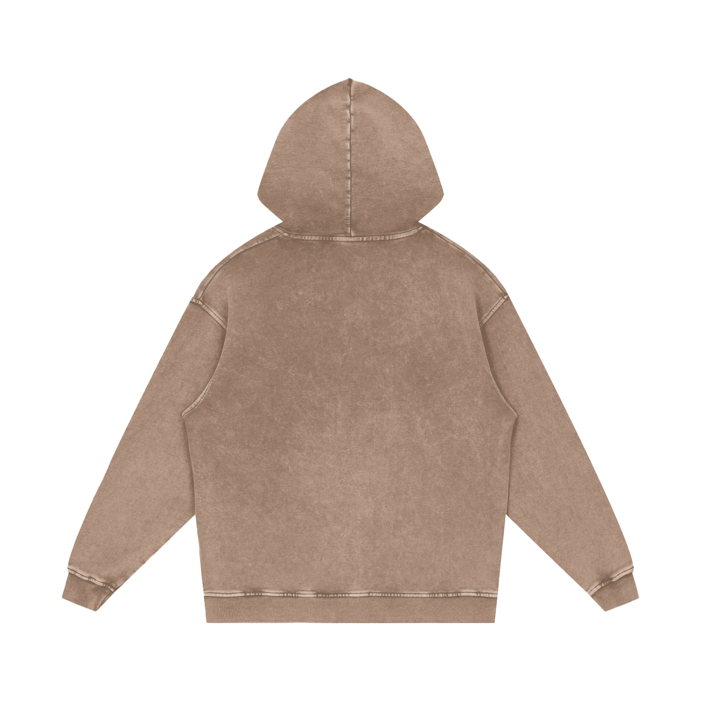 M | SNOW WASHED LOOSE COTTON HOODIE | no logo - Arcadia Apparel