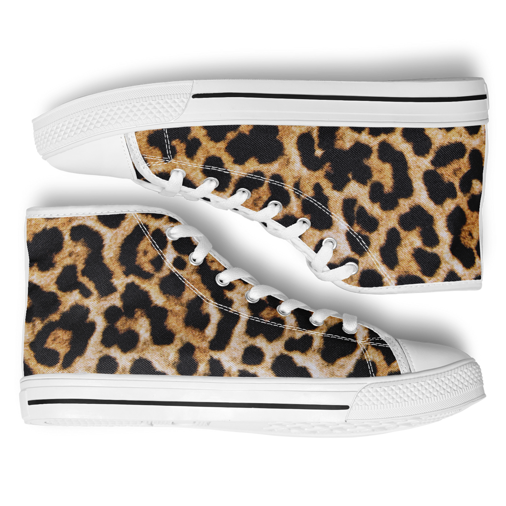SNE4K | high top | leopard print | white details