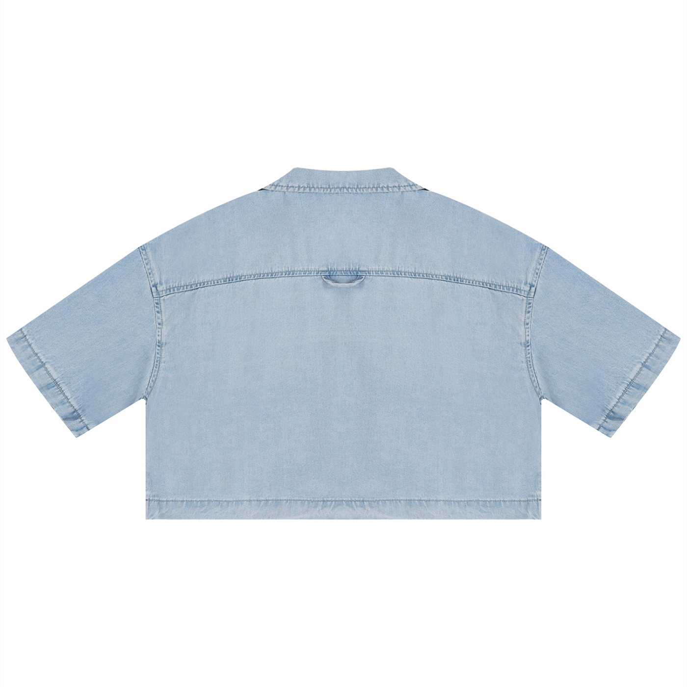all,arcaprl,vintage,wash,boxy,cropped ,shirt,women's,upper body,100% lyocell