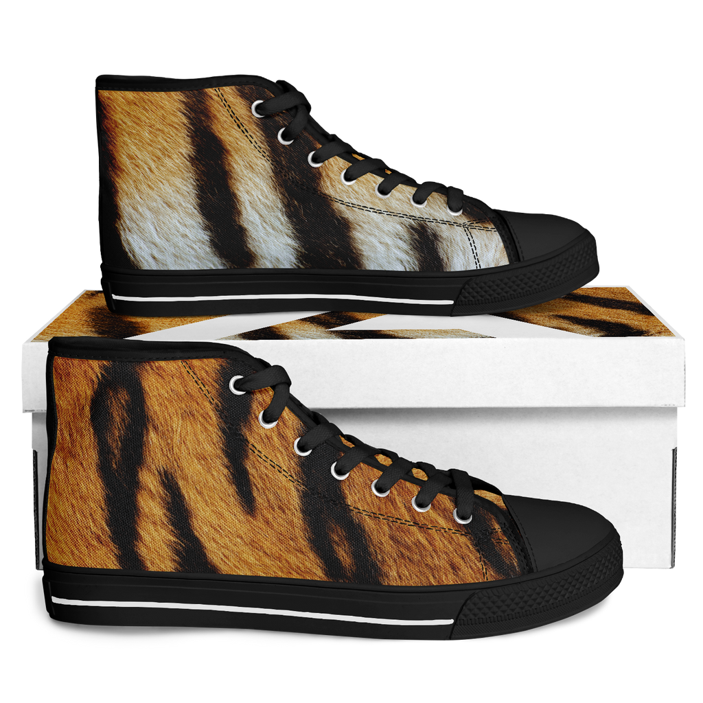 SNE4K | high top | tiger stripes | black details