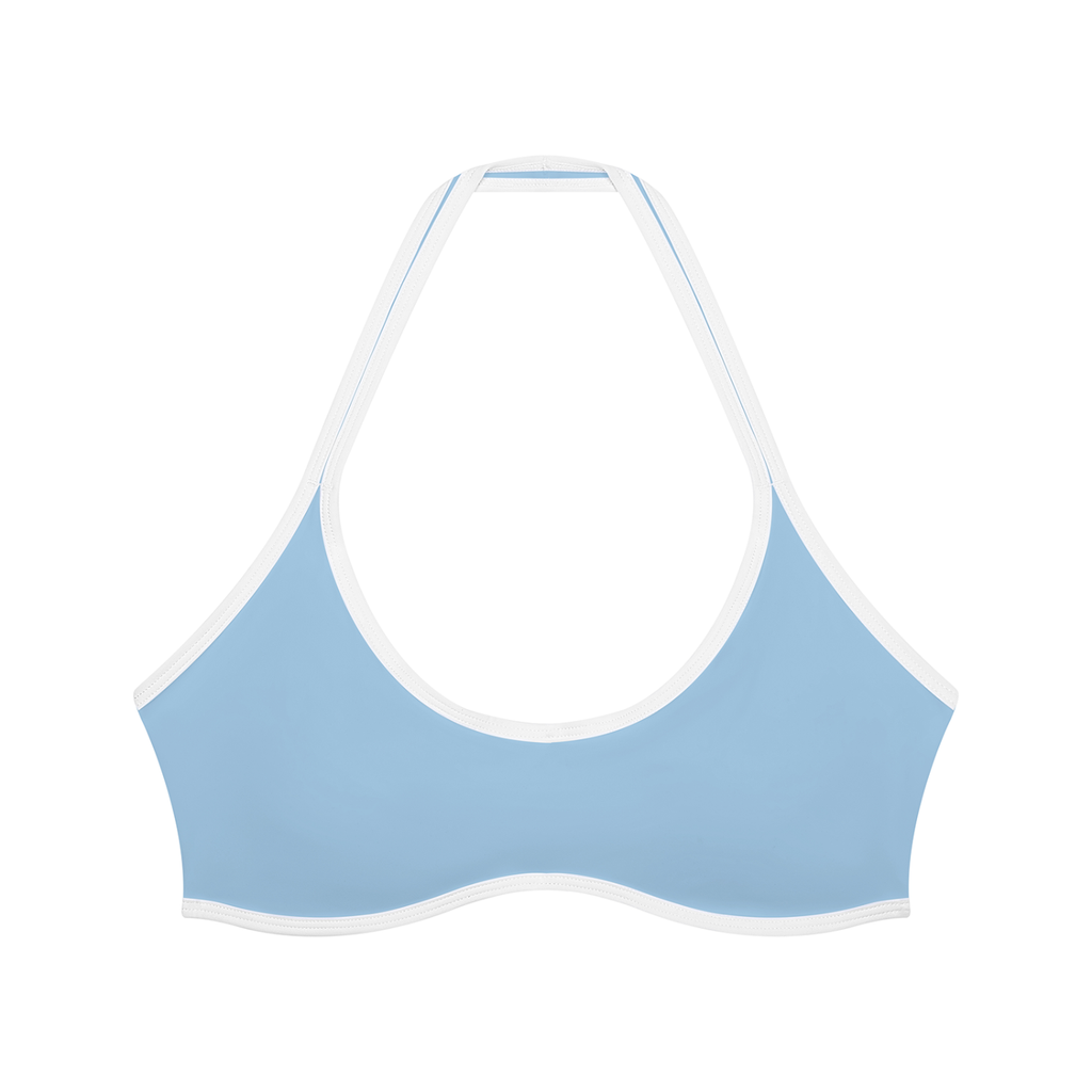 W | halter colour block yoga sports bra