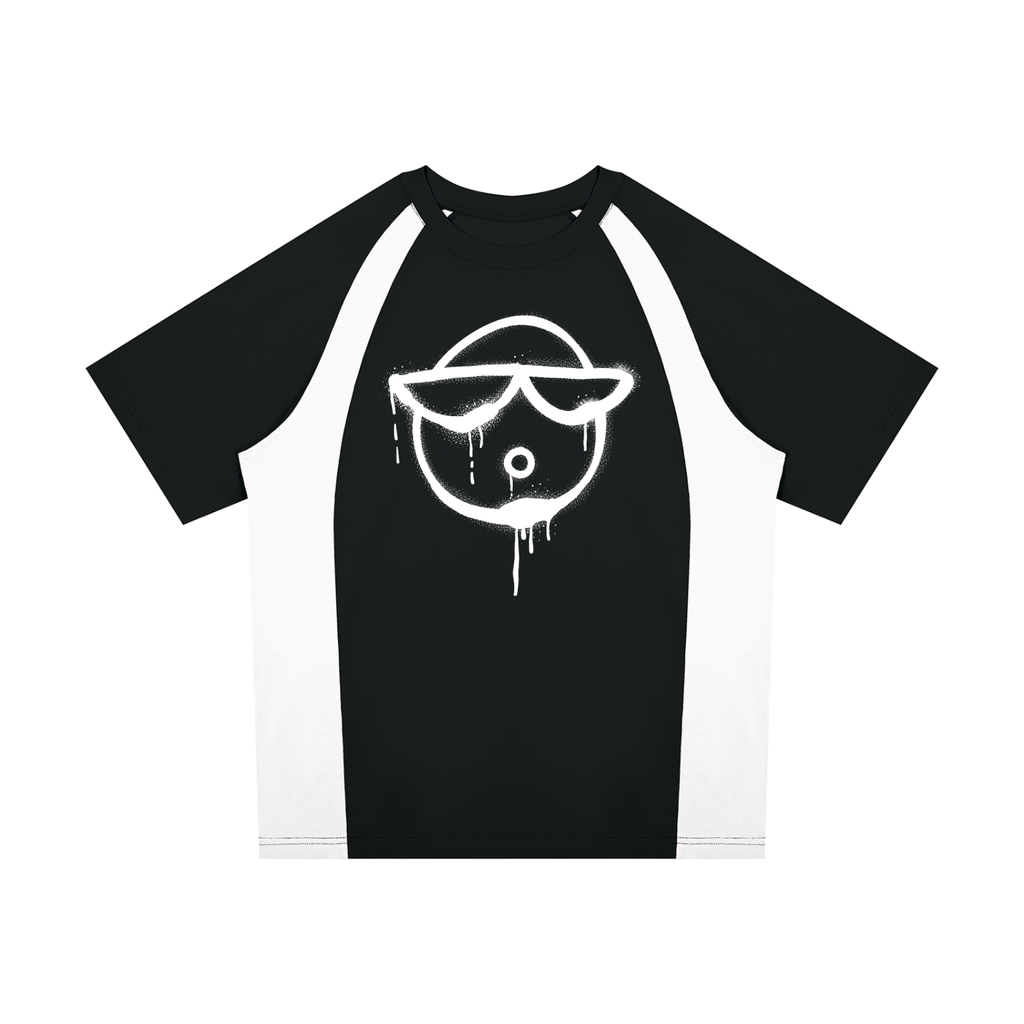 O | raglan colour block t-shirt | 8o