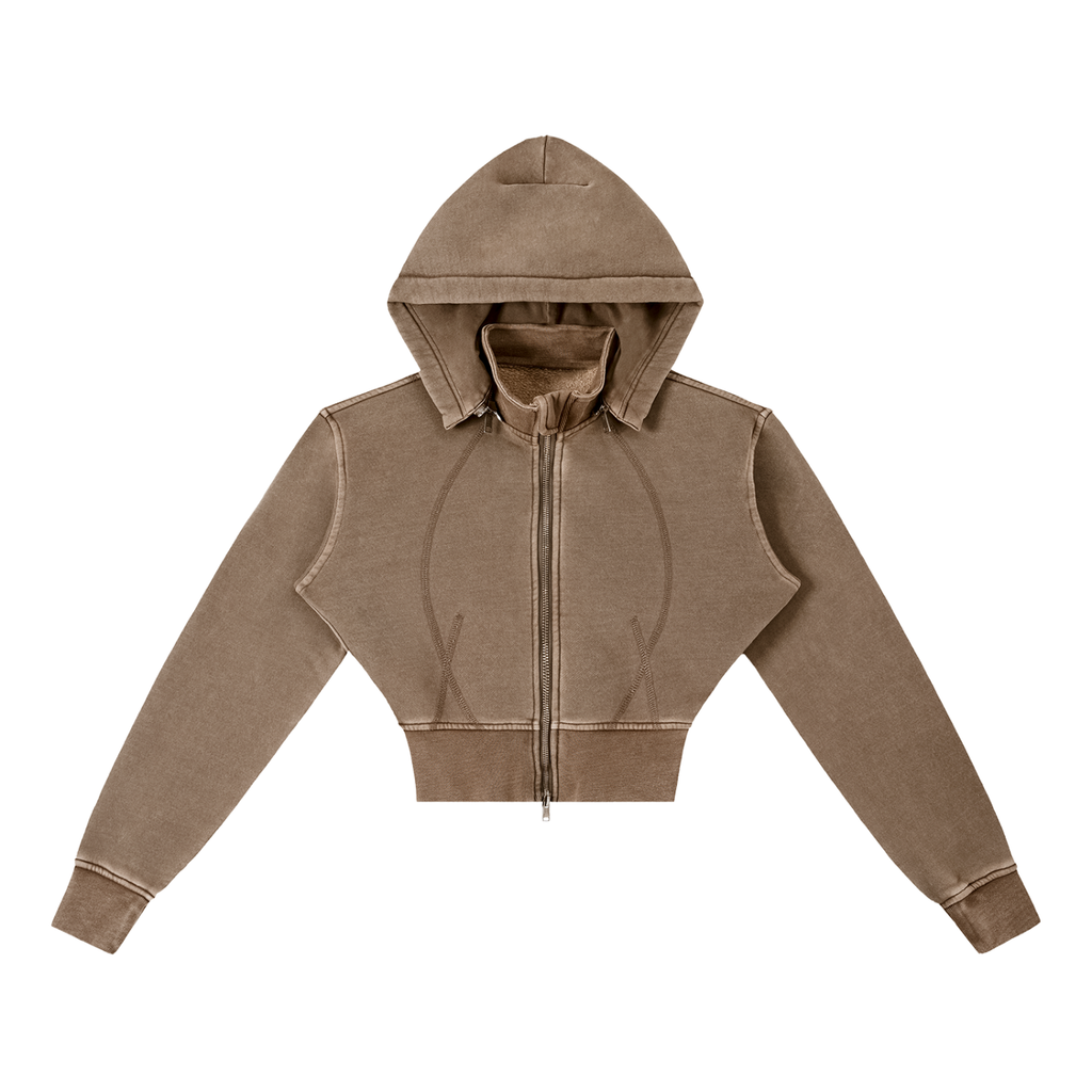 all,arcaprl,arcadia apparel,arcadia,vintage washed,cropped,fleece,hoodie,womens,upper