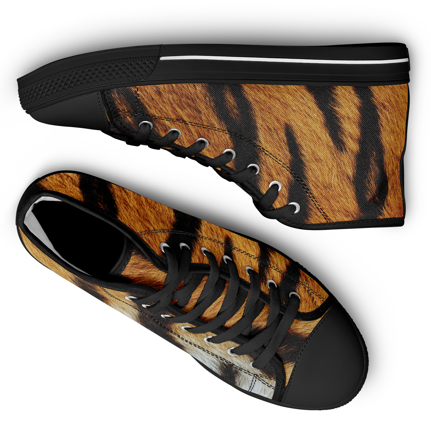 SNE4K | high top | tiger stripes | black details