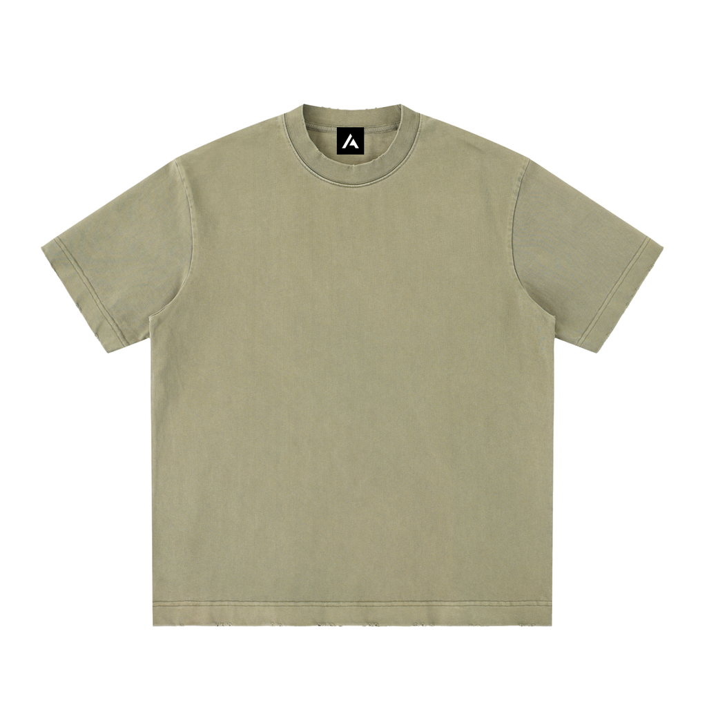 all,heavyweight,vintage washed,frayed,t-shirt,tee,one-size,arcaprl,arcadia apparel,arcadia