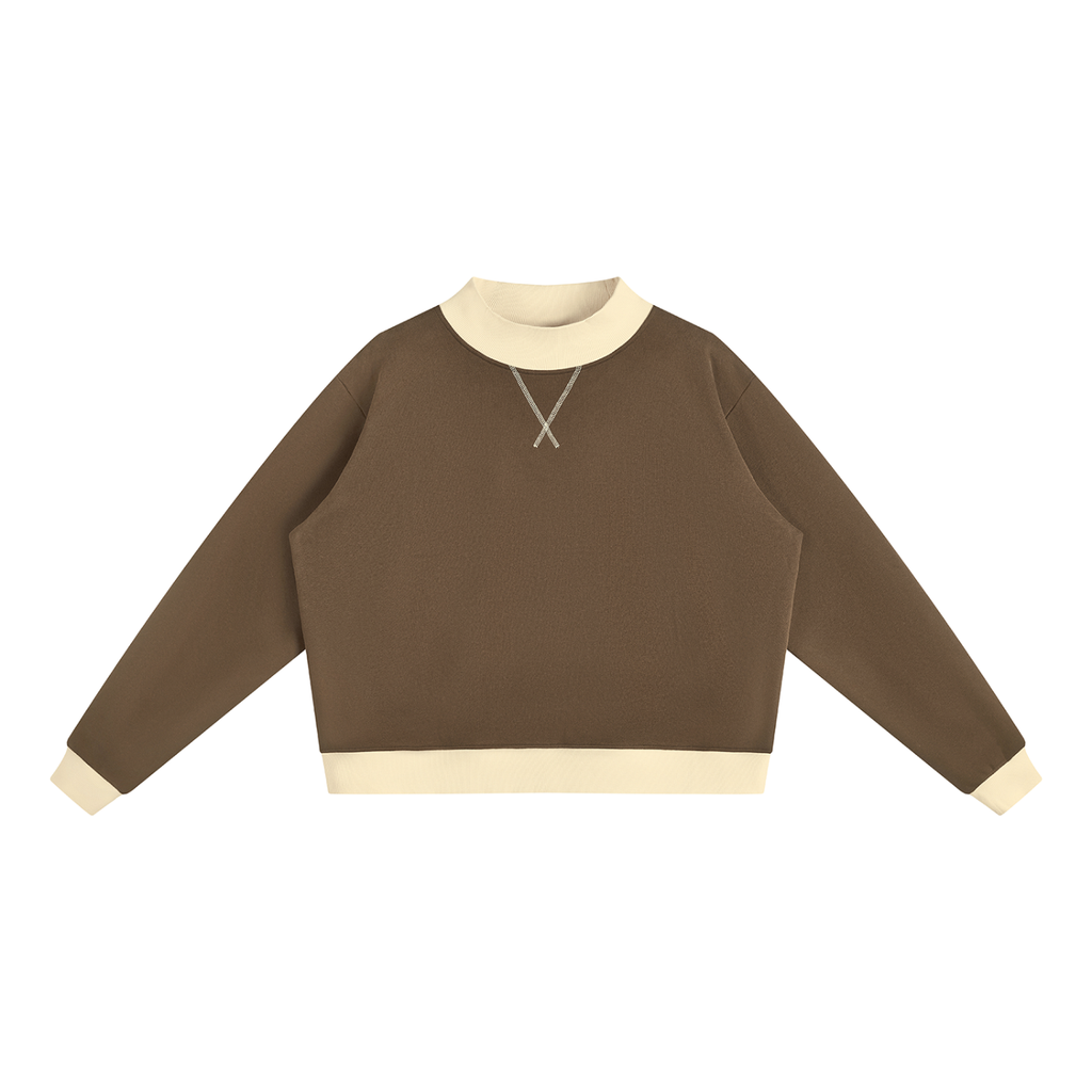 all,arcaprl,mock,neck,crewneck,sweatshirt,upper,body,womens,women,womans,woman