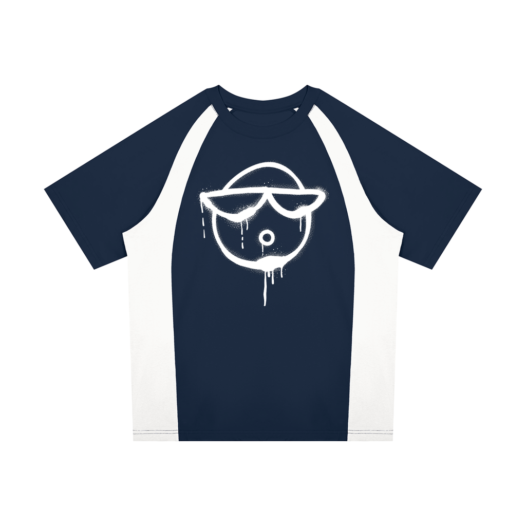 O | raglan colour block t-shirt | 8o