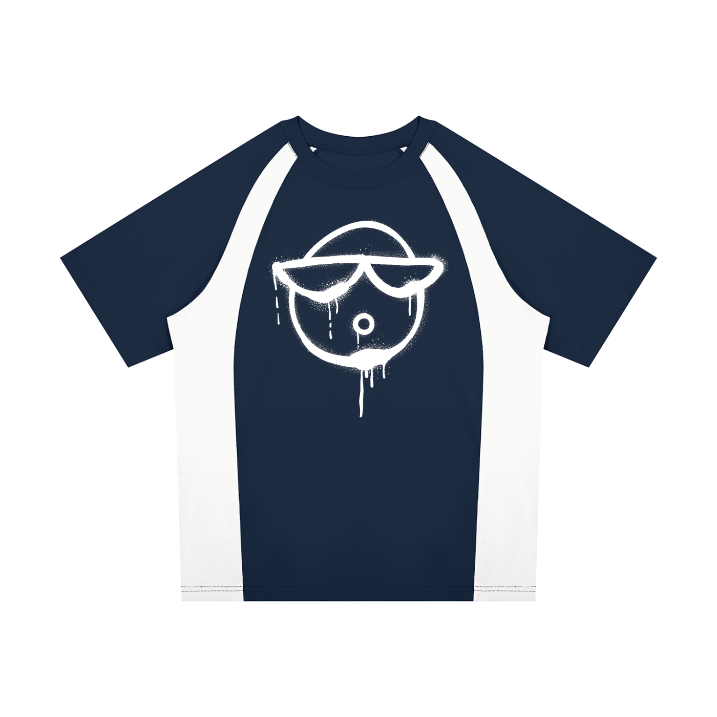 O | raglan colour block t-shirt | 8o