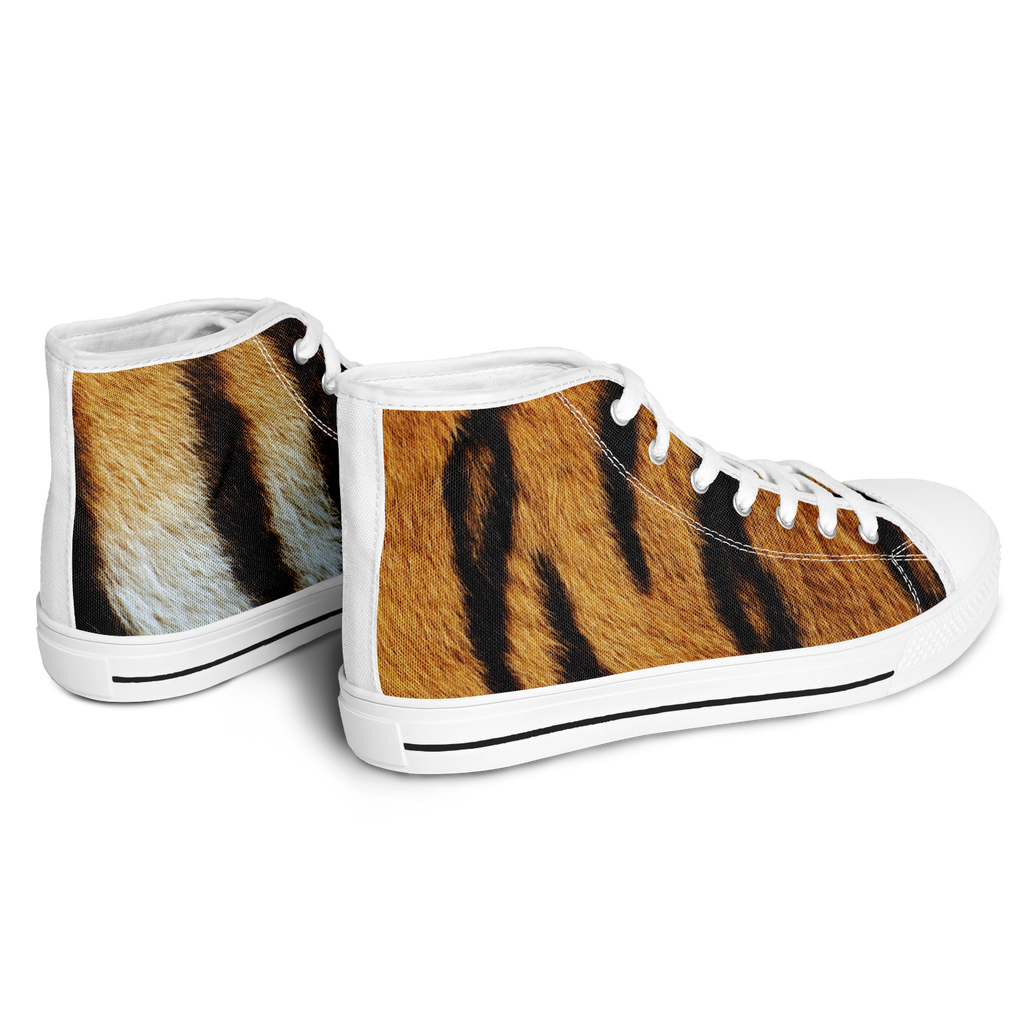 SNE4K | high top | tiger stripes | white details