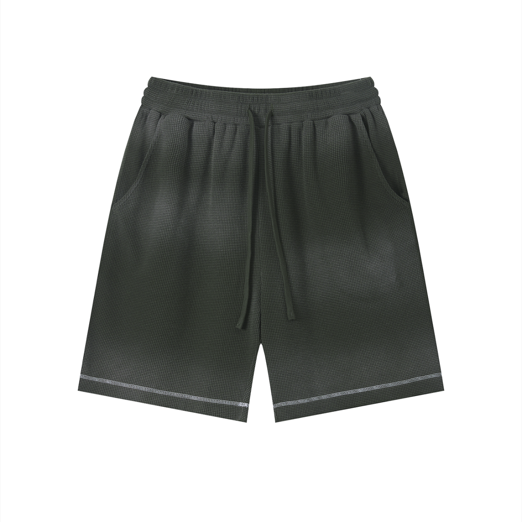 all,arcaprl,waffle,sunfade,raw,raw hem,hem,shorts,lower body,one-size