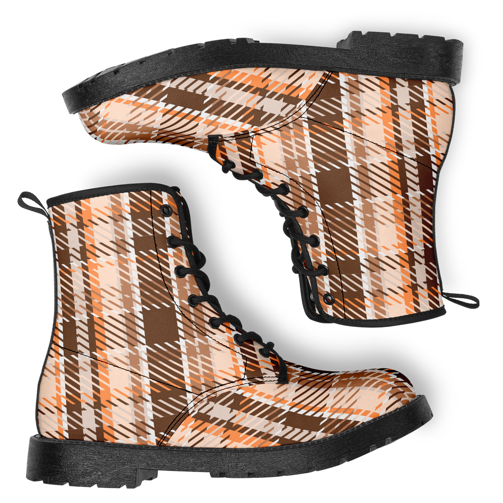 N | city strider boot | brown plaid - Arcadia Apparel