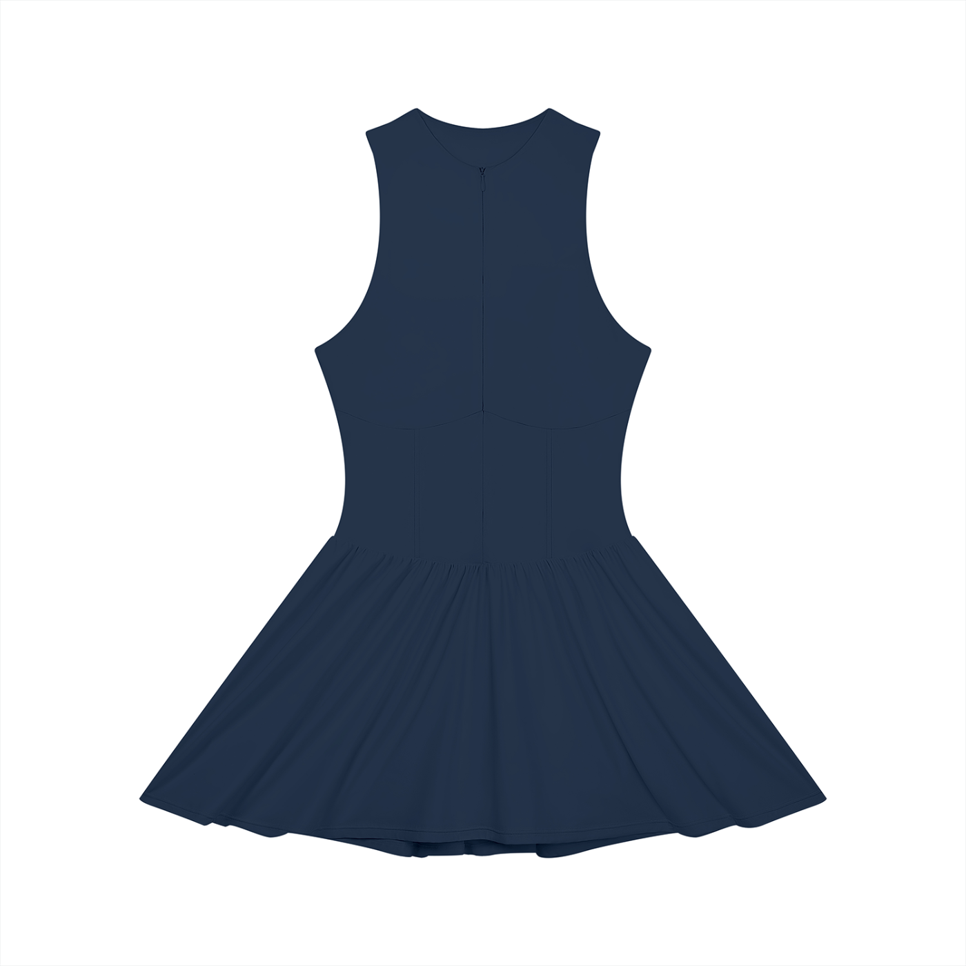 all,arcaprl,wo0015,upper,body,ruched,sleeveless,x,line,full,zip,dress,womens,women,woman,womans