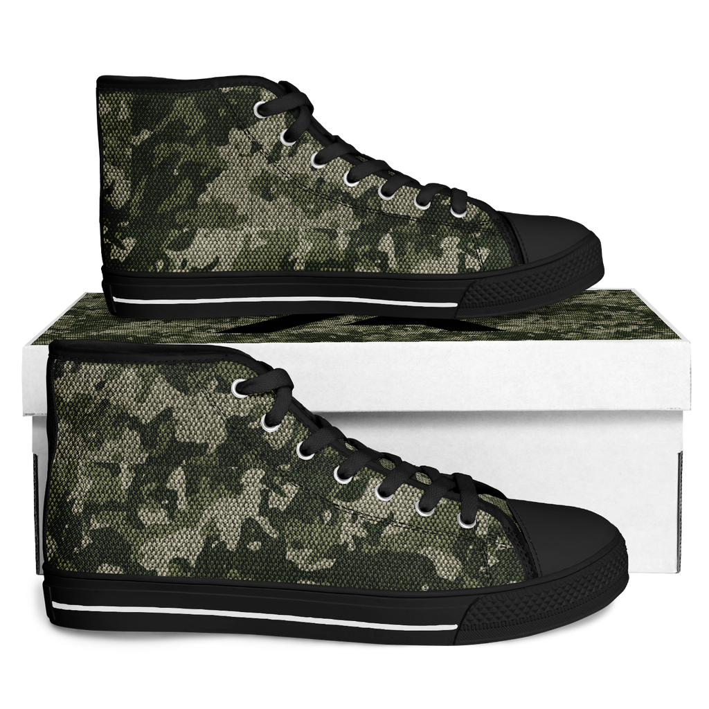 HIGH TOP | green camo | black sole - Arcadia Apparel