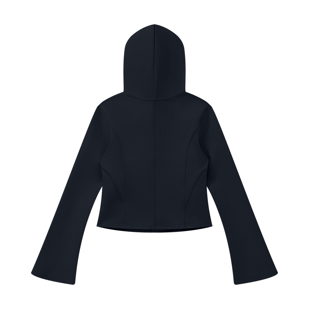 all,arcaprl,bell,sleeve,full,zip,fullzip,hoodie,slim,fit,slimfit,upperbody,upper,body,women,woman,womens,womans