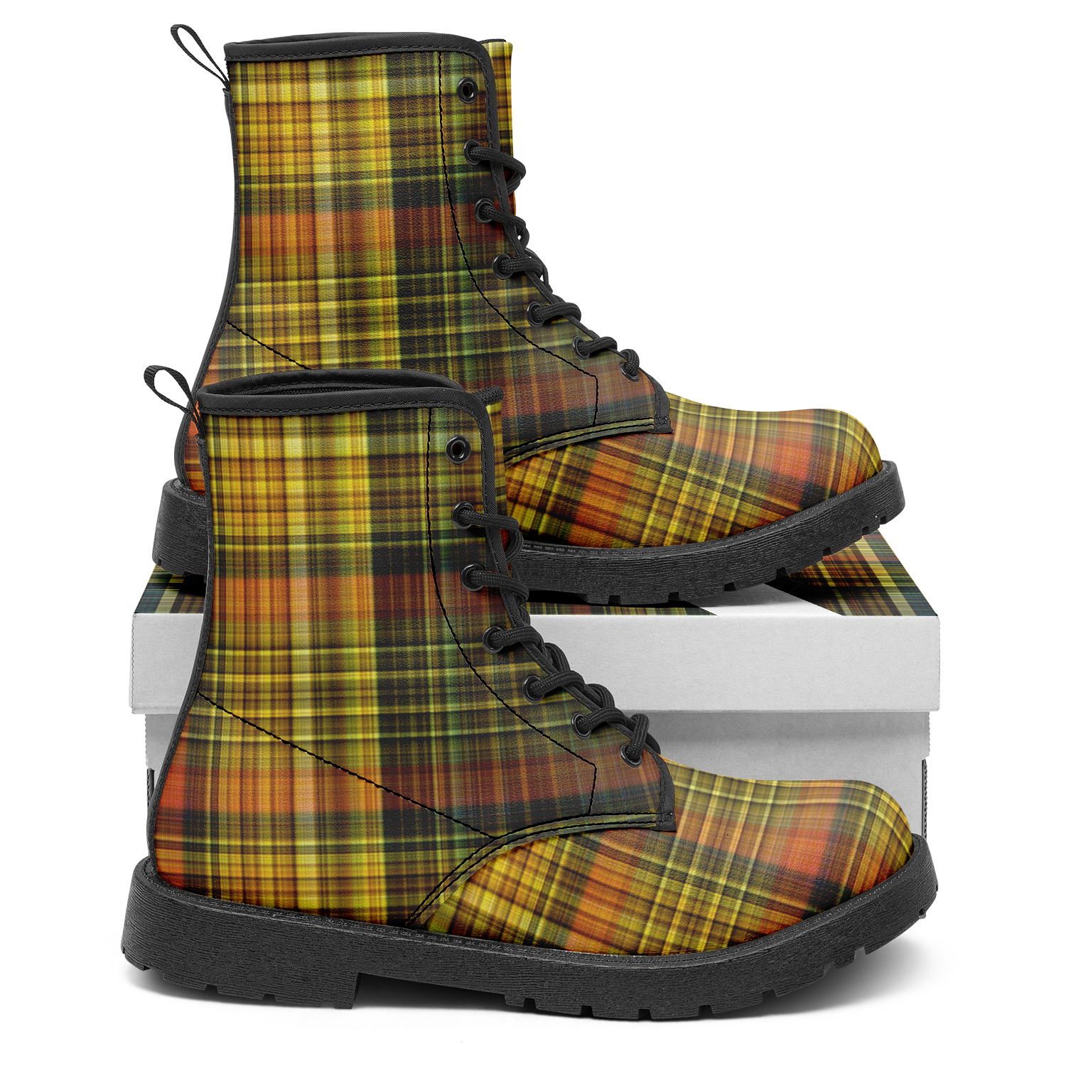 N | city strider boot | yellow plaid - Arcadia Apparel