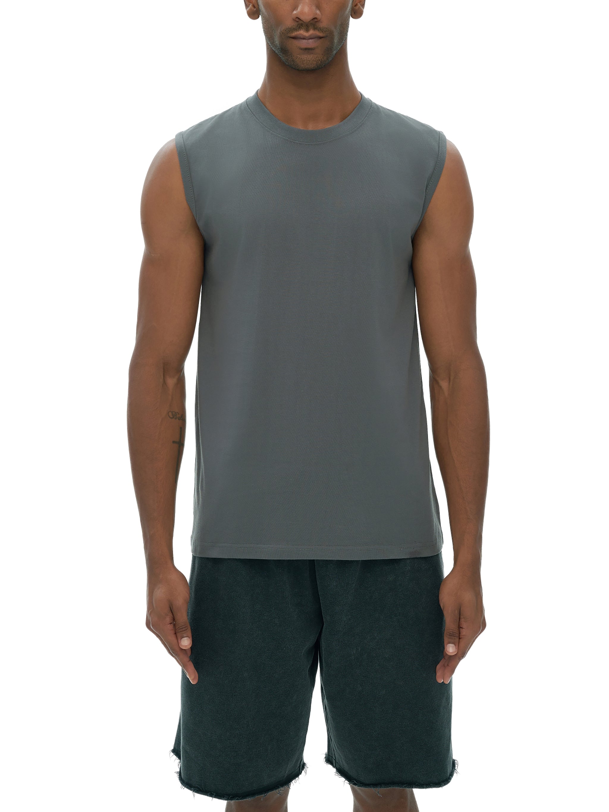 all,sleeveless,cotton,tank top,arcaprl,arcadia apparel,upper body,mens,upper,body