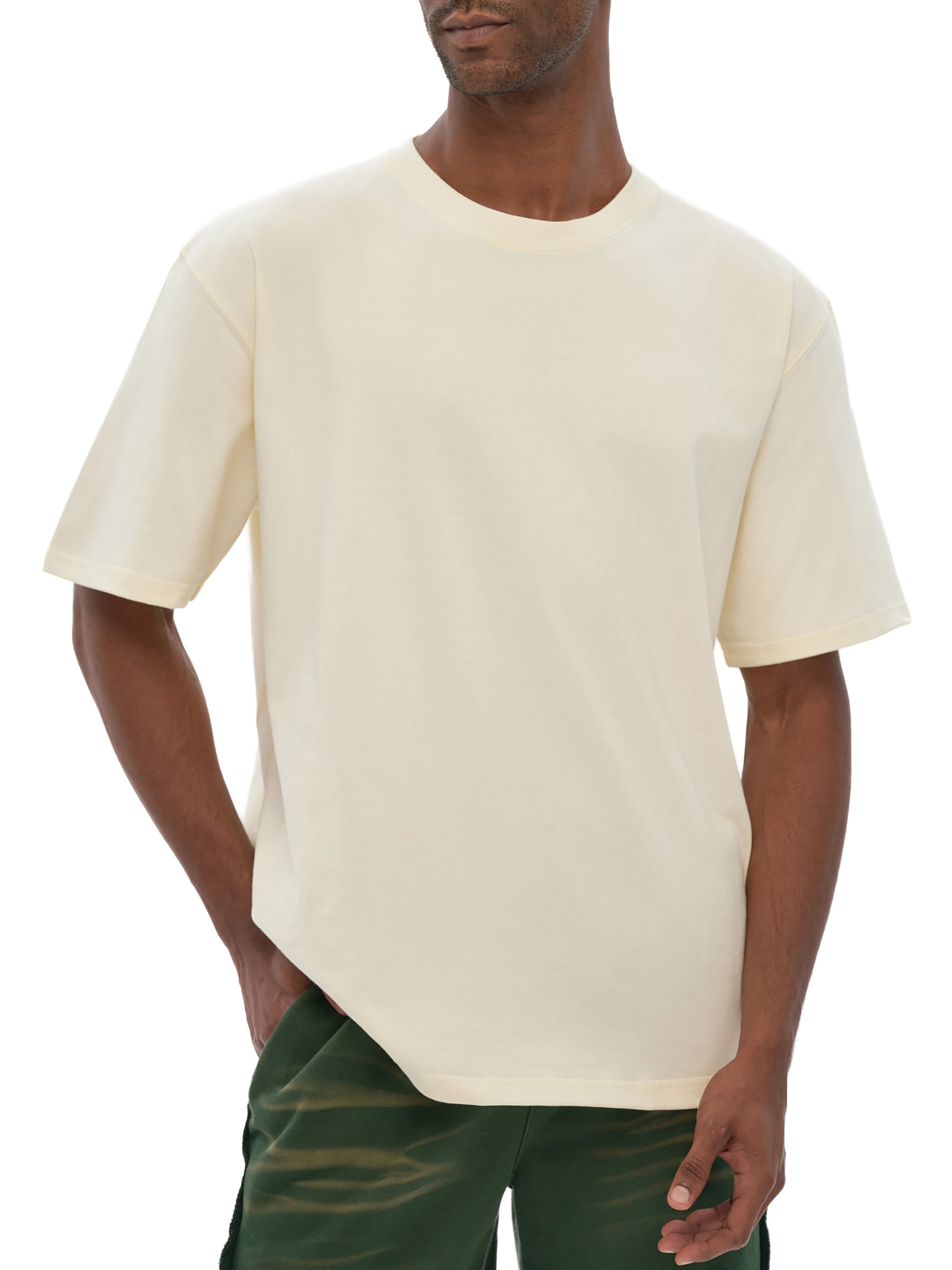 all,arcaprl,heavyweight,drop shoulder,cotton,t-shirt,one-size,upper body,ru0014,relaxed fit