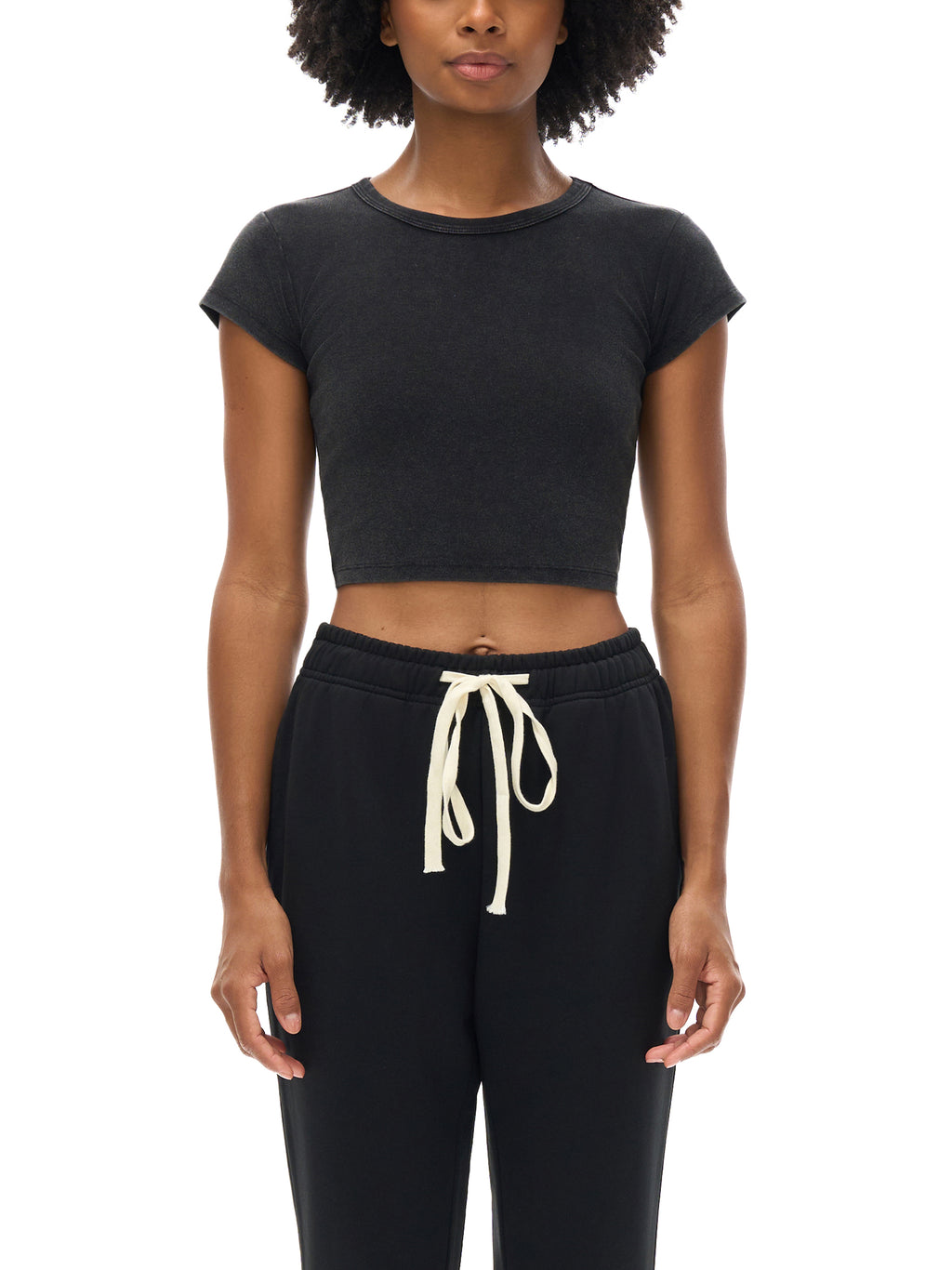 all,arcaprl,arcadia apparel,arcadia,snow washed,crop,top,cropped,upper body,womens