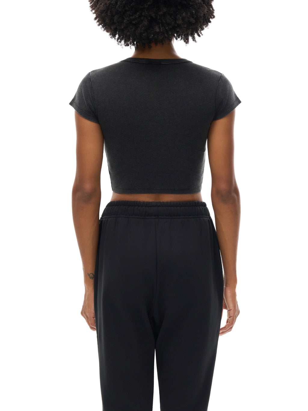 all,arcaprl,arcadia apparel,arcadia,snow washed,crop,top,cropped,upper body,womens