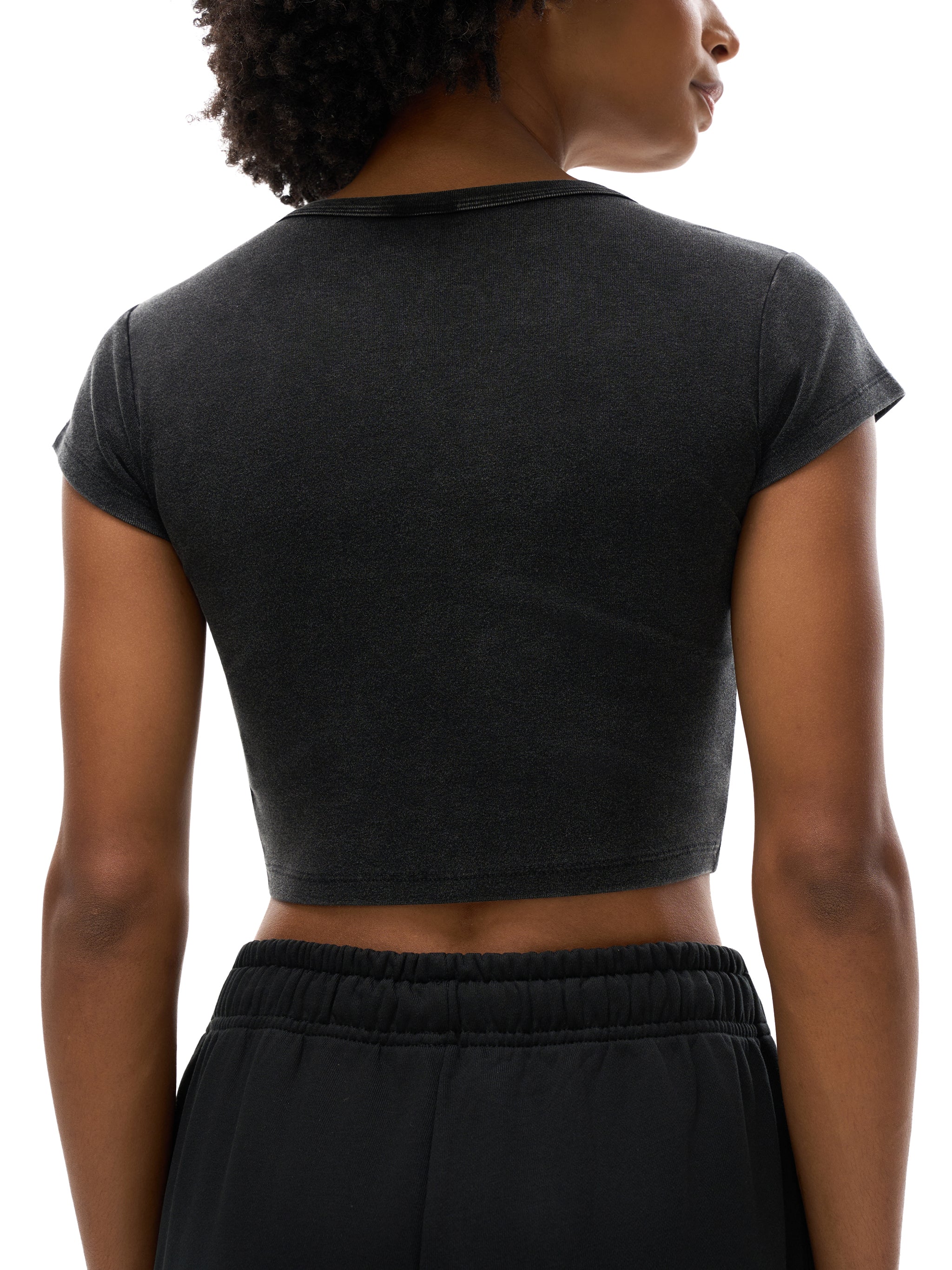 all,arcaprl,arcadia apparel,arcadia,snow washed,crop,top,cropped,upper body,womens