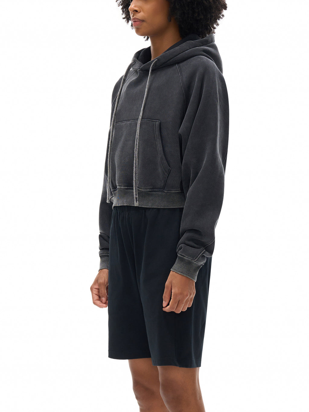 WOMEN'S SNOW WASHED HOODIE | cropped - Arcadia Apparel