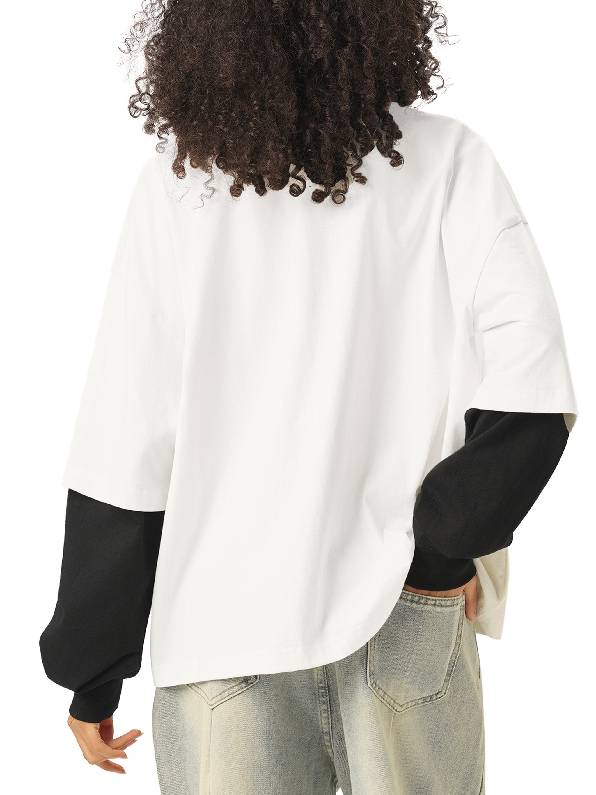 all,arcaprl,arcadia apparel,arcadia,layered,contrast sleeve,cotton,t-shirt,tee,one-size