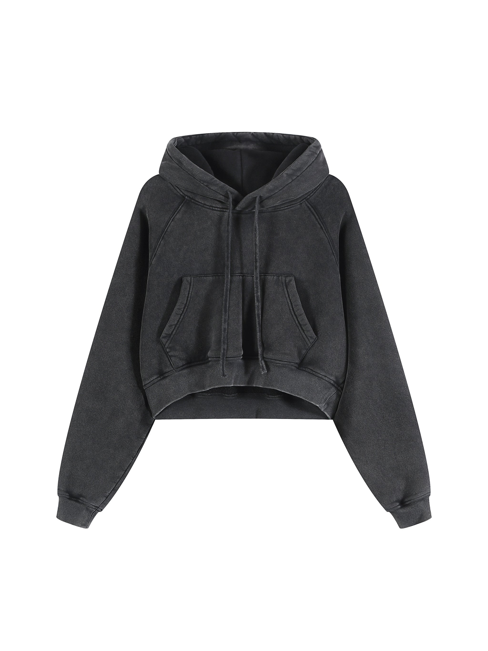 WOMEN'S SNOW WASHED HOODIE | cropped - Arcadia Apparel