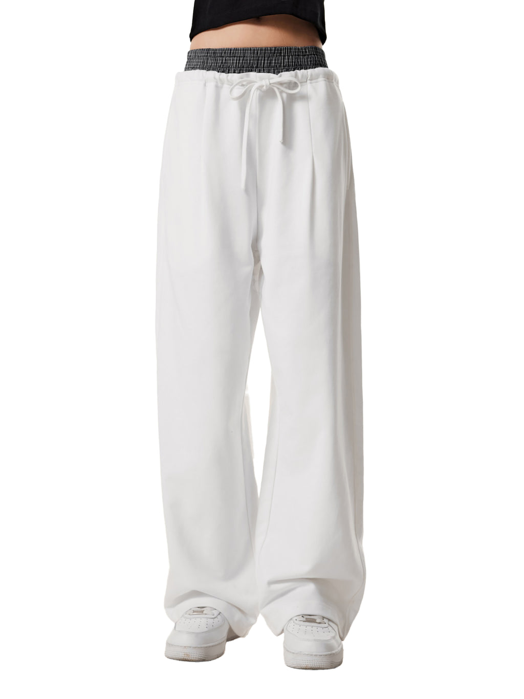 plaid,contrast,waist,pants,all,wath,women,womens,women's,athleisure