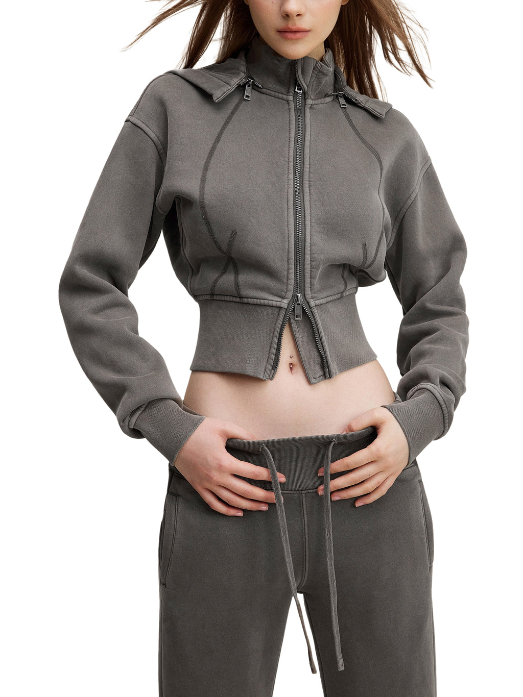all,arcaprl,arcadia apparel,arcadia,vintage washed,cropped,fleece,hoodie,womens,upper