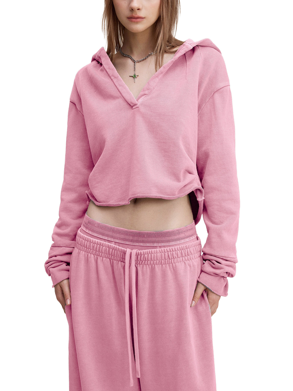 all,arcaprl,arcadia apparel,arcadia,upper body,hoodie,vintage washed,raw edge,womens,women